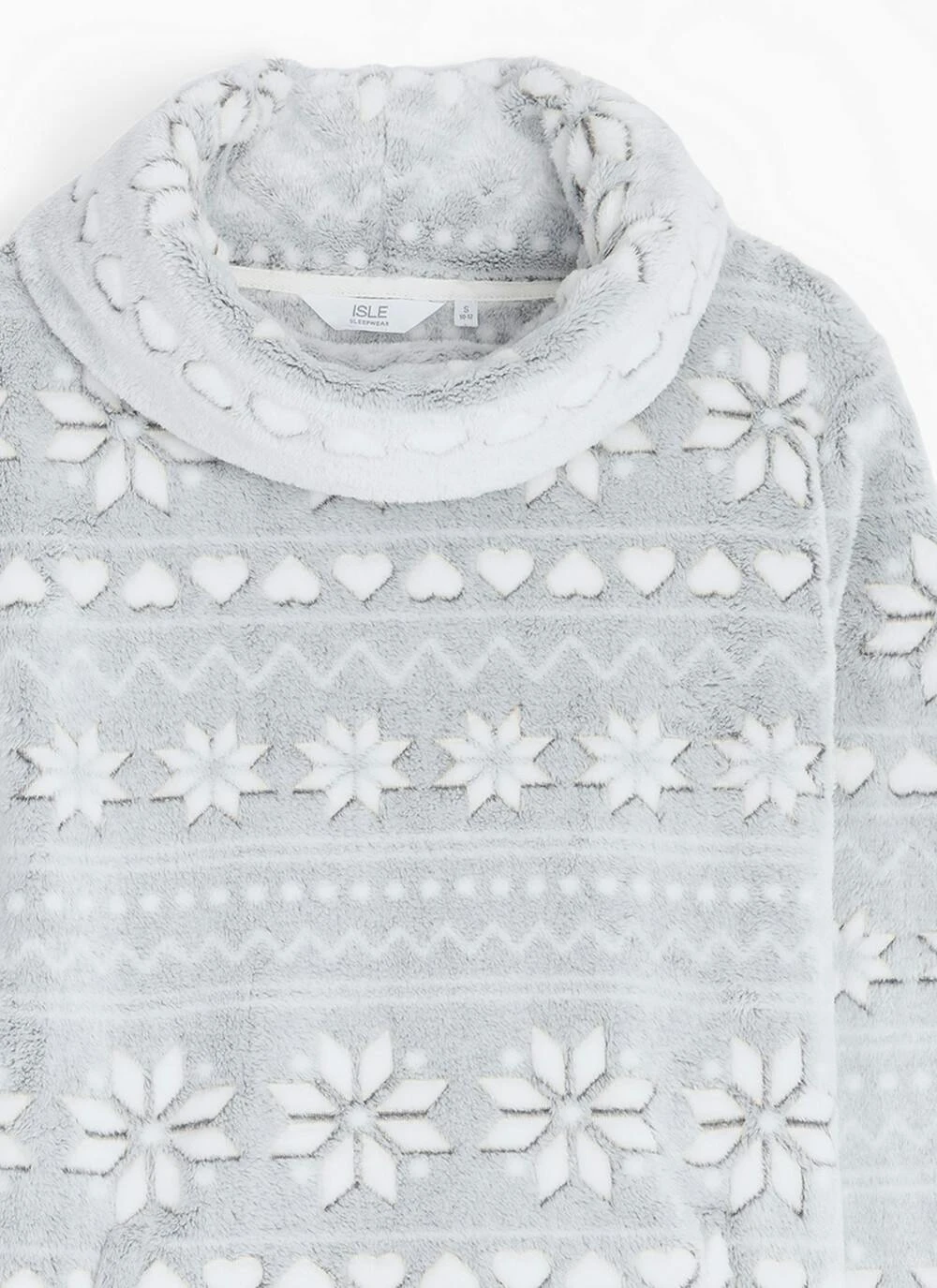 Cosy Fleece Fairisle Cowl Neck Lounger 6 Cosy Fleece Fairisle Cowl Neck Lounger - Image 4