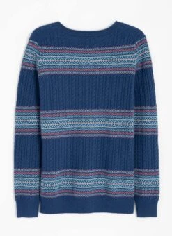 Cashmere Cable Fairisle Jumper 7 Cashmere Cable Fairisle Jumper -EWM Store 68173pvl 0075ef73975ae75