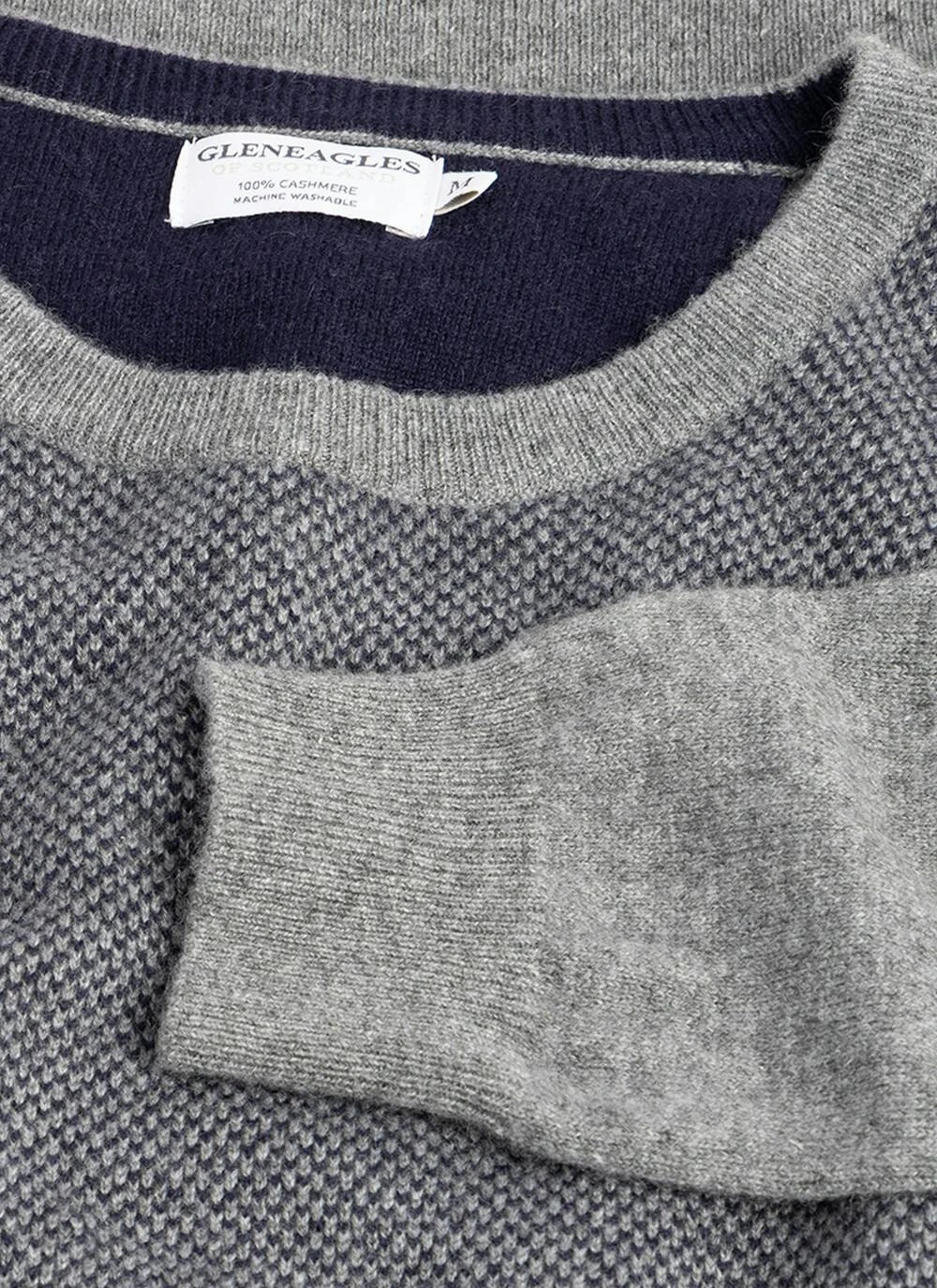 Pure Cashmere Birdseye Crew Neck Jumper 6 Pure Cashmere Birdseye Crew Neck Jumper - Image 4