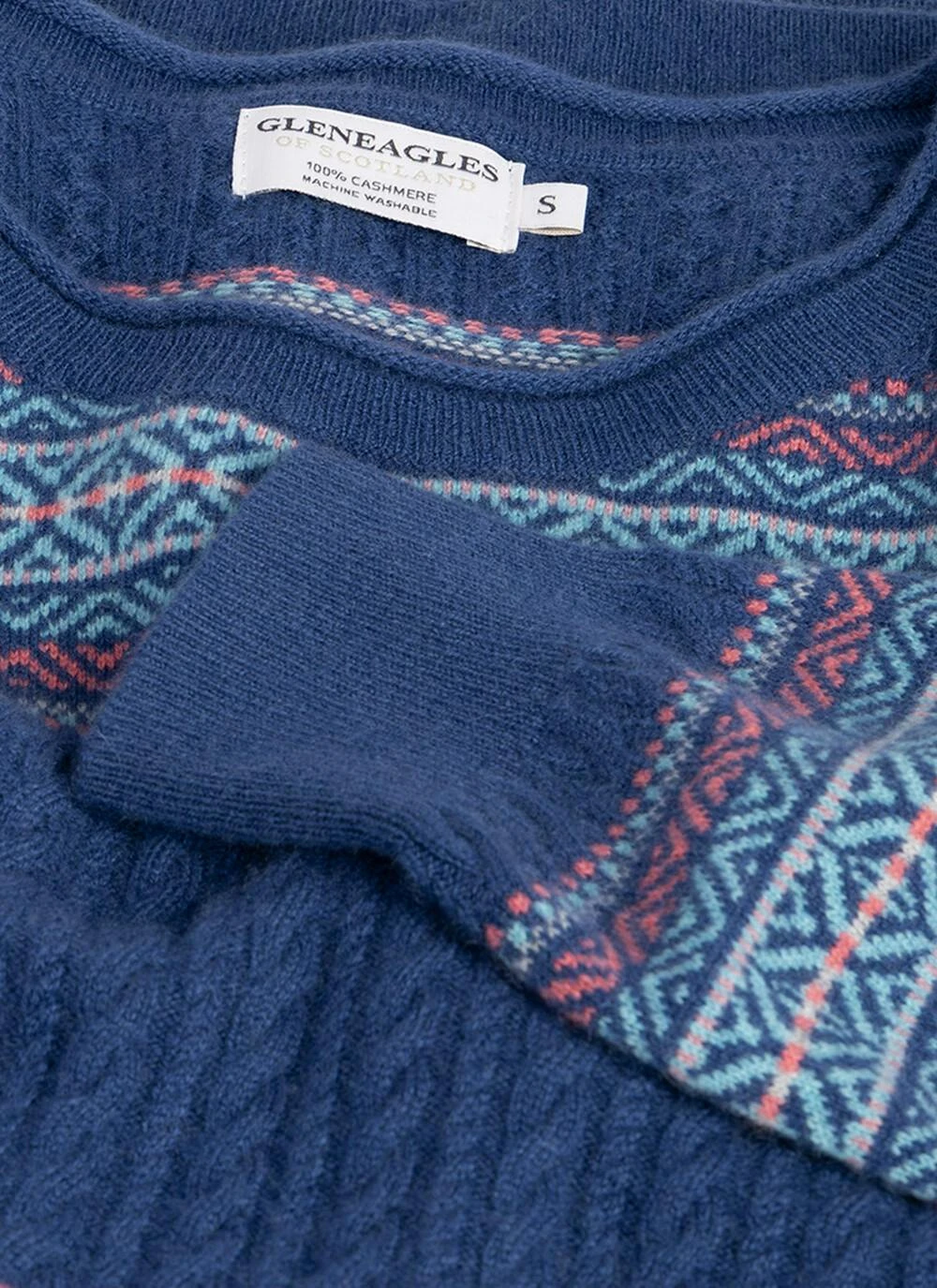 Cashmere Cable Fairisle Jumper 4 Cashmere Cable Fairisle Jumper - Image 2